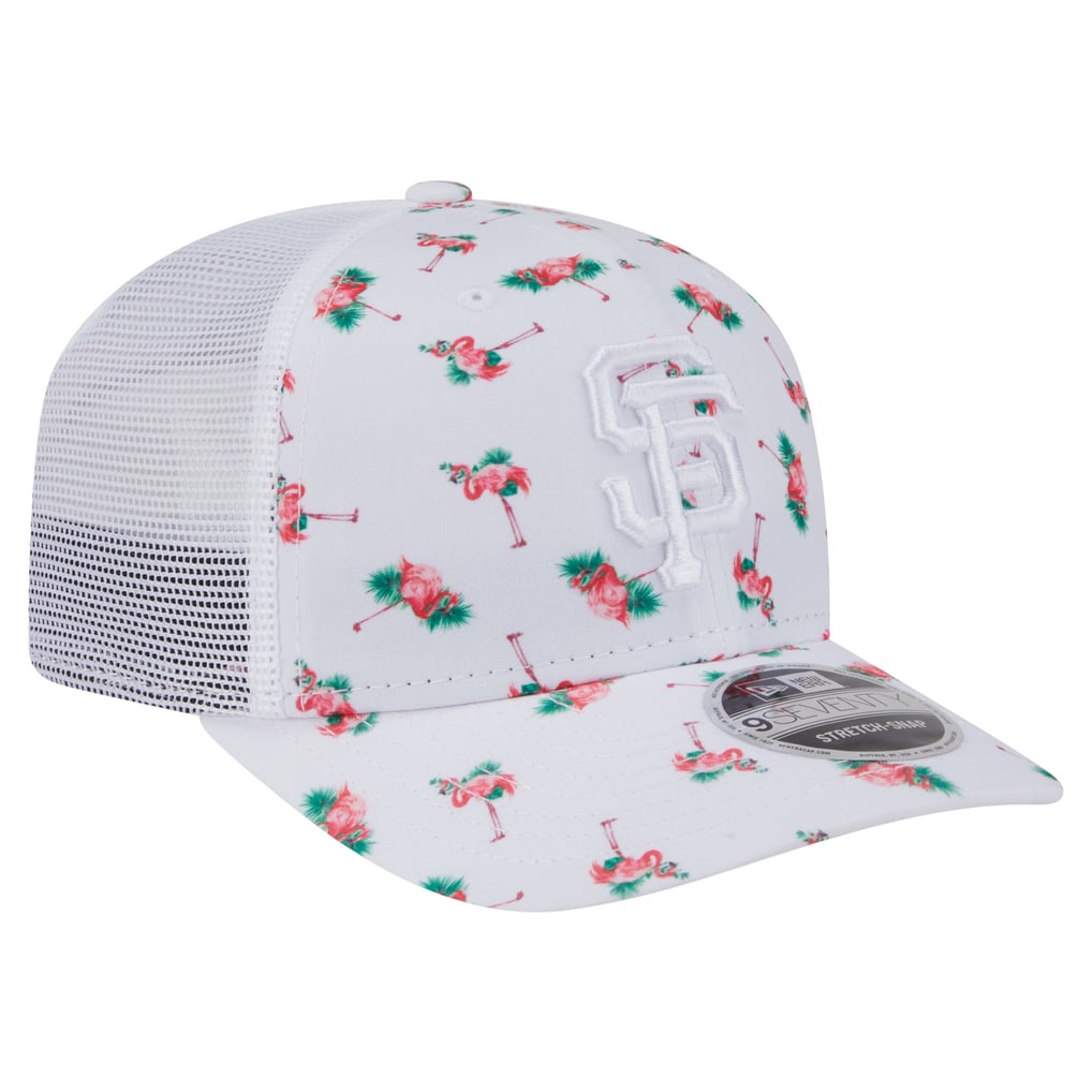 San Francisco Giants New Era Flamingo Mesh Back 9SEVENTY Stretch-Snap Hat - White